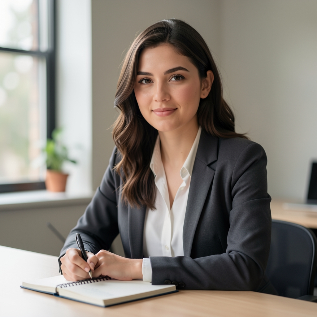 Portrait of Phoebe Linwood, contributing writer for Ibron Field Notes, photographed in soft natural light in a quiet workspace